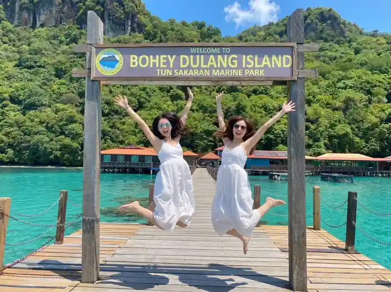 Hiking the Bohey Dulang trail for island views with Luma Selakan in the Celebes Sea